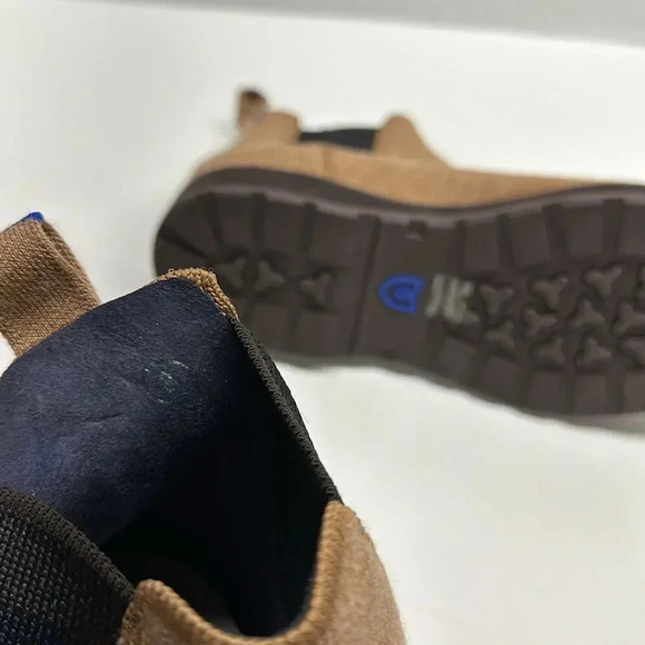 Rothys The Merino Chelsea Boots Ankle Boot Camouflage Camo Brown Tan Mens Size 8 - Picture 8 of 9